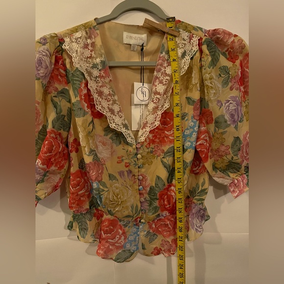 Silk Floral Blouse NWT - Picture 2 of 5